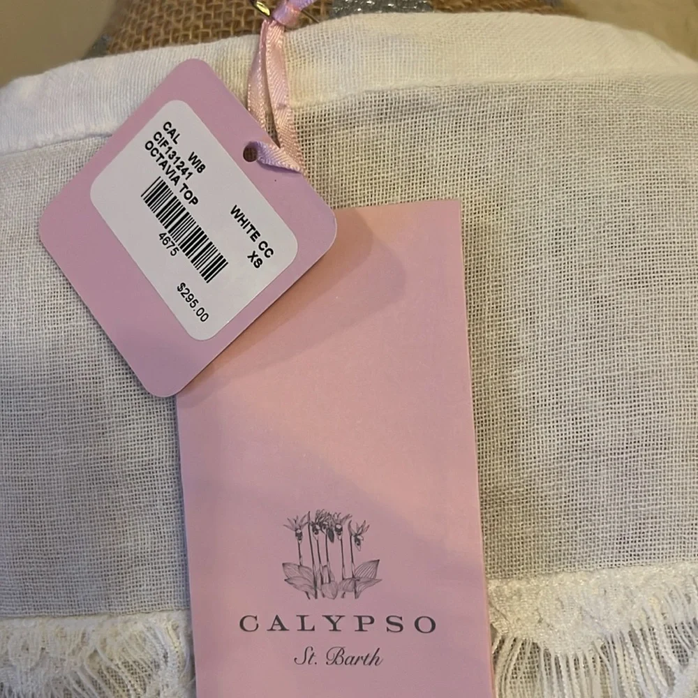 CALYPSO adorable white blouse XS - Picture 7 of 7